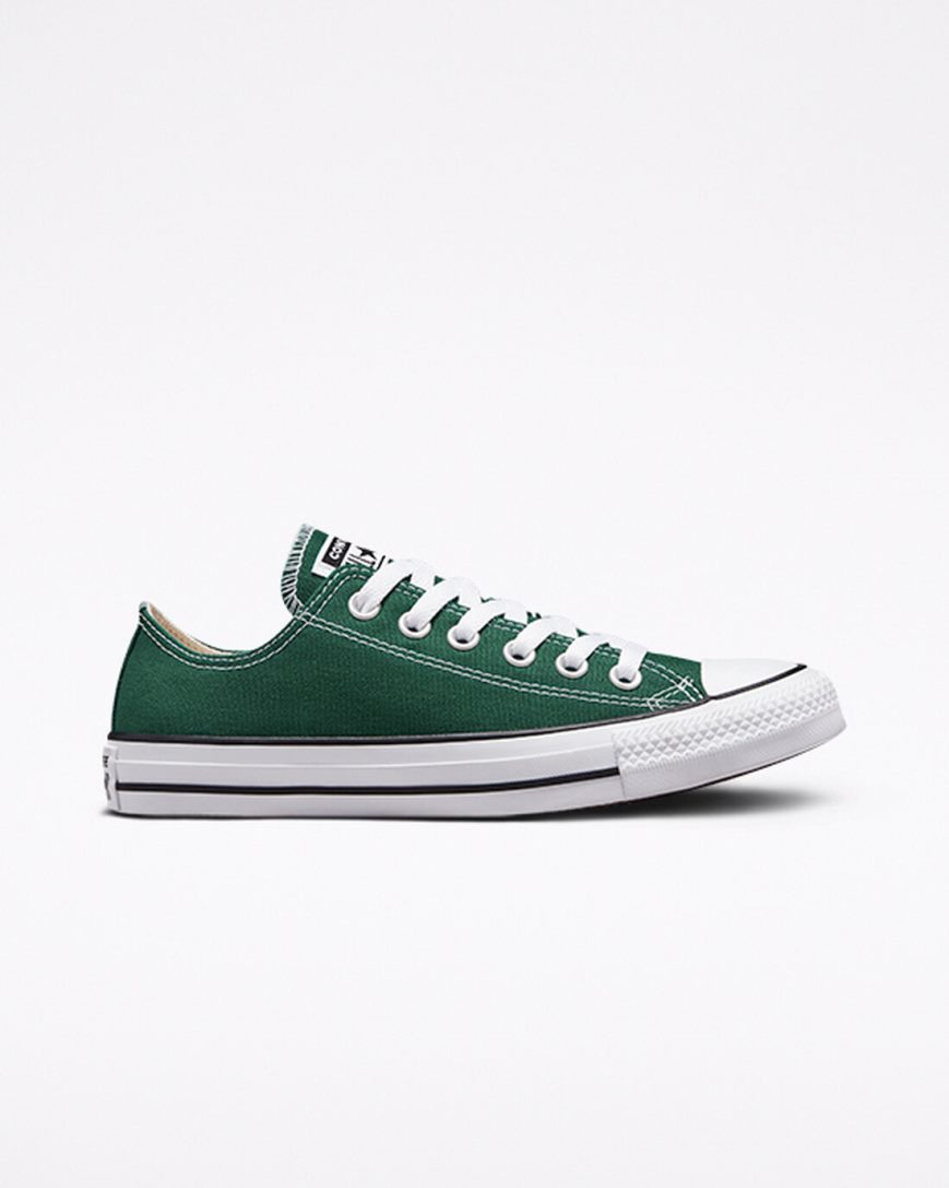 Tenis Converse Chuck Taylor All Star Seasonal Color Cano Baixo Masculino Verdes Branco Pretas | PT F075T08